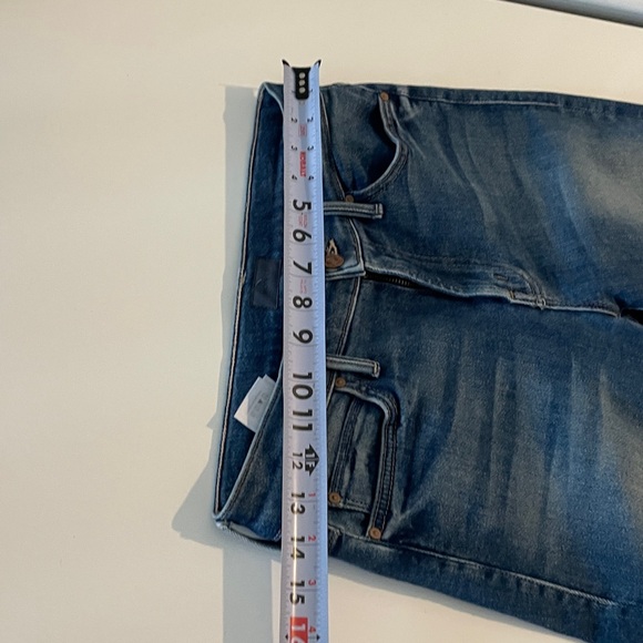 Mother The Rascal Crop Fray Jeans Mid-Rise Straight Leg Frayed Hem Denim Size 26 - Picture 8 of 10